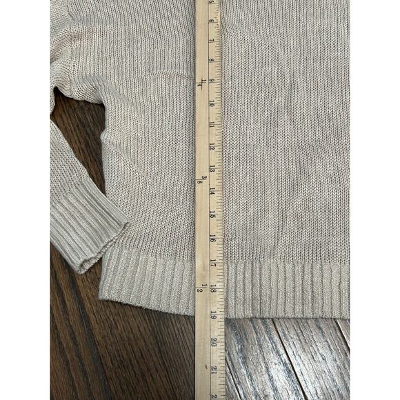 NWT Madewell Women's Oat Linen Drop Shoulder Pullover Sweater NQ344 Size Small - Picture 9 of 10